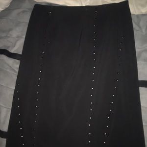 Black studded skirt